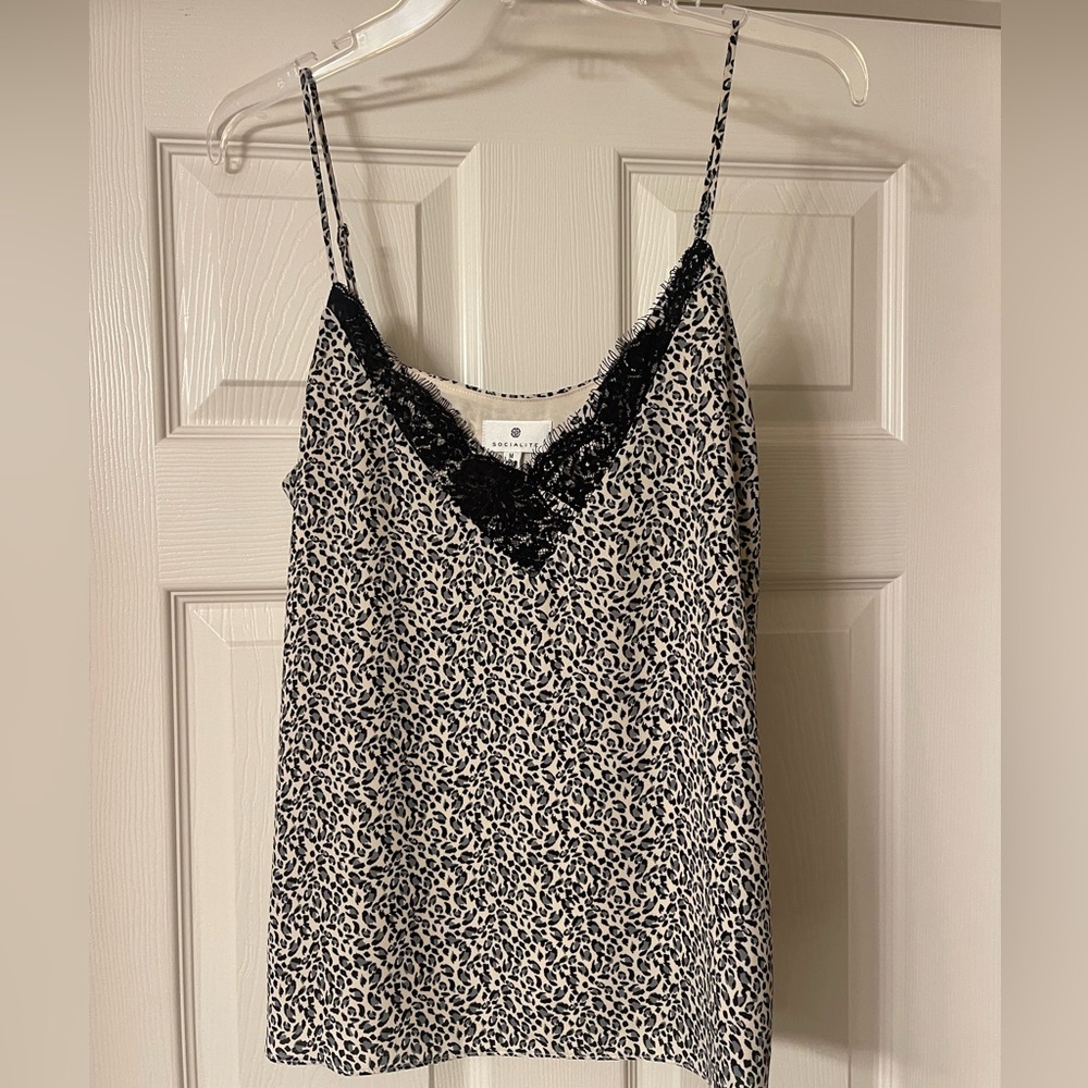 Socialite Leopard Tank Top Size M